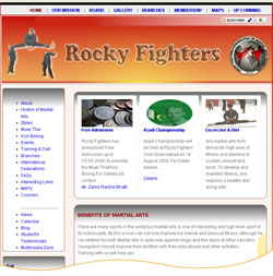 Rocky Fighters Website